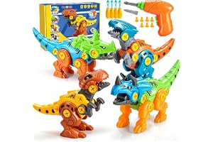 Toyzey Leksaker för 3, 4, 5, 6, 7, 8, 9 år gamla pojkar, dinosaurieleksaker för pojkar ålder 3-9 djur, pedagogisk leksak, gåv