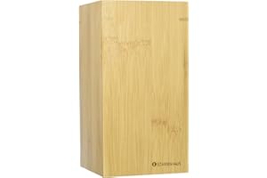 Zassenhaus 54163 Bloc Couteaux Bambou carré, Bambou, Marron, 12 x 12 x 23 cm