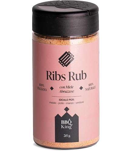 BBQ KING Multi Pack Di Dry Rub - 4 Barattoli Spezie Per Barbecue (Chicken, Pork, Ribs, Cowboy) 100% Made In Italy