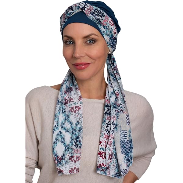 Foulard Carré Chimio Deresina - Echarpe Légère Antidérapante Pour Perte De Cheveux