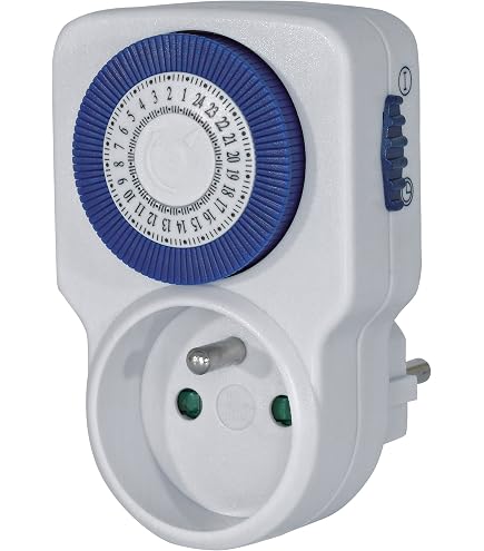 Minuterie Mécanique GreenBlue GB360 F — 48 Programmes, Max 16A, IP20, Idéale Pour Chauffage Ou éclairage
