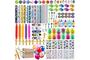 WAORZMK Party Bag Fillers for Kids - 230PCS Birthday Party Favours Unisex - Assortment Bulk Small Toys Classroom Prize Rewards Goodie Loot Bag Pinata Fillers for Boys Girls
