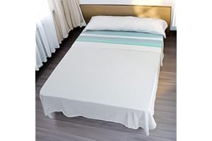 Etrexonline Juego de Sábanas Térmicas Pirineo 3 Piezas para Cama de 135 – Sábanas de Invierno Tejido Polar, Incluye Sábana Bajera Ajustable, Encimera y Funda de Almohada - Punto Azul