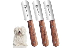 FLAMIA & JABZ Professional Stripping Knife, Right handed, 3 inch blade (Stainless Steel) (3 Pack, Rosewood)