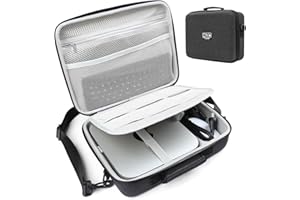 Luxtude Hard Mac Mini Case, Carrying Case for Mac Mini M2/ Mac Mini M1 & Mac Mini Previous Model Desktop Computer,Mac Mini Travel Case for Keyboard, Magic Mouse and Tech Accessories(Case Only)
