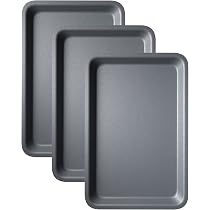 Lot De 2 Plaques à Rôtir Noires Anti-Adhésives – 33 Cm + 32 Cm – Fabriquées Au Royaume-Uni – Passe Lave-Vaisselle