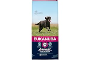 Eukanuba Adult Dog Food For Large Dogs Rich In Fresh Chicken For the Optimal Body Condition of Your Dog, 12 kg