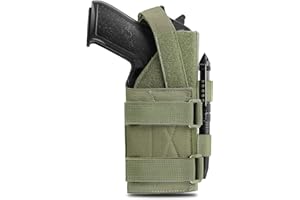 ACEXIER Molle táctico Universal Pistolera de Pistola Funda de Pistola Ajustable para 9 mm G1ock 1911 G17 18 19 26 34, Ruger LCP, Beretta
