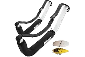 BEST MARINE AND OUTDOORS Best Marine Kayak Storage Racks. Premium Wall Mount Accessories for Kayaks and SUP Paddle Boards. Two Indoor/Outdoor Kayak Hangers. 46kg Capacity Kayak Hooks for Garage, Pier, Dock or Shed