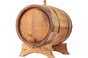 MB Manufaktura Barel Barril de Madera Barril de Roble Natural Barril de Whisky Barril de Vino Barril de Roble Barril de Licor pequeño Barril de Roble Barril de Roble grande 10 litros