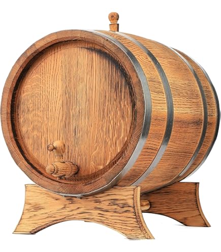 Mini Tonneau En Bois 0,5 L Avec Robinet Laiton - Authentique - Idéal Saint-Bernard