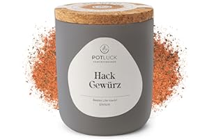 ‎POTLUCK GEWÜRZFREUNDE POTLUCK | Hack Gewürz | Gewürzzubereitung im Keramiktopf | 70g | Vegan, glutenfrei und mit natürlichen Inhaltsstoffen