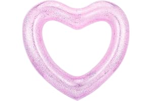 HeySplash Bouée de Natation pour Adultes, Grand Flotteur Radeau, Anneau de Piscine Gonflable Lounge Bouée Piscine Plage, Jouets de Décoration de Fête