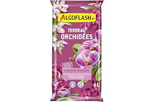 Algoflash Terreau Orchidées, Utilisable en Agriculture Biologique - 6L, Marron