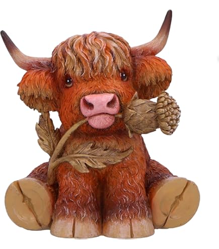 Highland Cow Piper Dekofigur - Lesser & Pavey Schottland-Kuh Deko