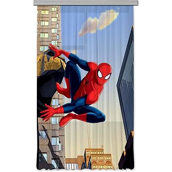 Amazon De Disney Spiderman Vorhange Rot 182 9 Cm