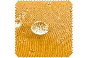 NOVELY® Aragon Waterproof | Premium Outdoor Stoff | 100% dralon® | Baumwoll-Optik | lichtecht | UV beständig (33 Sonnengelb)