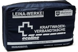 Leina 11037 motorfordon första hjälpen-väska kompakt ekolin med kardborreband, blå