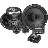 DULCET DC-SC651X 6.5 Inch 2 Way 4 Ohms Component Car Sp...