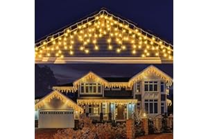 LEDYA Luces Navidad Exterior, 14M 360 LED Cortina Luce Navidads Exteriors con 8 Modos y Temporizador, IP65 Impermeable Decoracion Navidad Exterior para Balcon Jardín, Patios, Festivales, Bodas