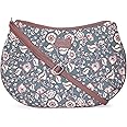 ZOUK Women's Jute Handcrafted Vegan Leather Black Magnetic Sling Bag
