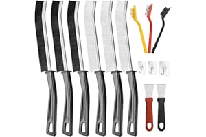 PhieeSeriy Fugenbürste 14PCS, 5MM Eckenreinigungsbürste Set für Fliesen Badezimmer, Fugenreinigungsbürste, Spaltreinigungsbürste mit Harten Borsten für Tiefenreinigung in Küche, Pure Clean Bürste