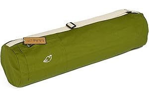 Blue Dove Yoga Chennai Yoga Mat Bag made from Organic Cotton Yoga Bag with External Zip Up Pocket Choice of Colours