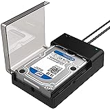SABRENT Docking Station SSD/Hard Disk esterno/HDD 2.5/3.5 pollici, USB 3.2 Gen 1, Custodia hard disk esterno con alimentatore