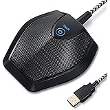 TONOR Konferenzmikrofon USB PC Mikrofon, Omnidirektionale Kondensator Mikrofone für Aufnahme/Podcasting/Streaming/Gesang/Chat