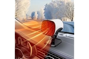 MUPKVY Autoheizung, Tragbare 12V Auto Heizung, Auto-Defroster, Windschutzscheibenheizung, 2-In-1-Heizung und KüHlung, Schnelles Heizen, Abtauen und Defogger Mit ZigarettenanzüNderstecker für Fahrzeuge