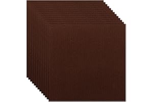 YAYODS 30Pcs Brown Carpet Tiles, 30 x 30cm Self Adhesive Carpet Tiles, Anti-Slip Hardwearing Square Carpet Flooring Tiles, Easy to Peel and Stick Carpet Floor Covering for Office Living Room Bedroom