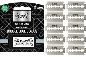 Wilkinson Sword Classic Vintage - 10 Recambios de Cuchillas de Doble Filo para Afeitado Clásico