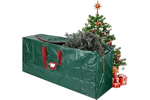 GENERIC Sac de Rangement pour Sapin de Noël – Convient aux Arbres Artificiels Jusqu’à 7.5 Pied – Grand Sac Résistant avec Poignées Renforcées & Double Fermeture Éclair – Anti-Poussière & Humidité