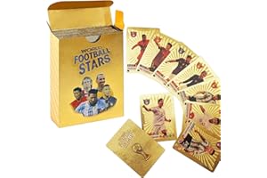 GATIHOK Cartes de football UEFA Europa League | 55 cartes de football | Cartes d'étoiles de football | Cartes de football | Cartes de football Bundesliga 24/25 | Le kit de collection parfait pour les fans et