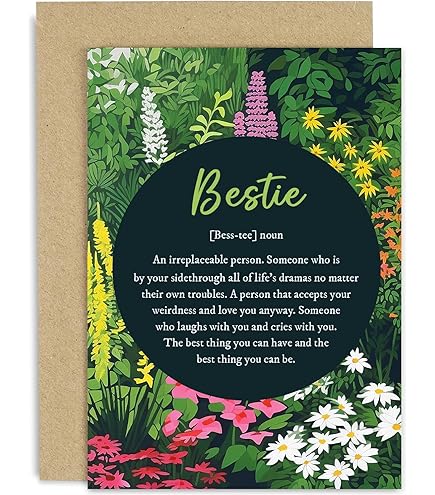 Old English Co. Bestie Definition Card For Her - Puerto Rico - View #6