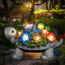 Statue De Jardin Hérisson Avec Bouilloire Et Lumières Solaires – Décoration Extérieure étanche Pour Terrasse, Cour, Cadeau Femme