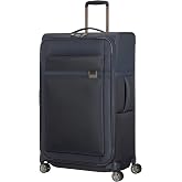 Samsonite Airea Large trolley case, 78 cm | Dark Blue, Expandable Soft Suitcase, 78H x 19.3W x 11.4D, 111.5/120L, 2.8 kg, wit