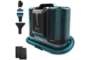 Cecotec Aspirapolvere Lava Tappeti Conga 3000 Carpetclean, 3in1:Spruzza, Pulisce e Aspira, 400W, 2 Serbatoi - Acqua Pulita e Sporca, Spruzzatore D'Acqua, Raggio D'Azione di 6M, Tubo Flessibile Da 1,2m
