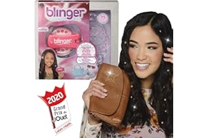 Bandai Blinger-Machine à Coller des Strass sur Cheveux, vêtements ou accessoires-75 Brillants Inclus-Loisirs créatifs-modèle aléatoire, WT18500, Multicolore