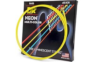 DR Strings HI-DEF NEON™ - MULTI-colour coloured Bass Strings: Medium 45-105