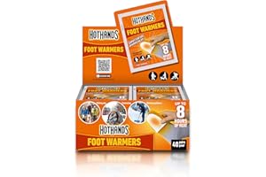 HOTHANDS Foot Warmers -8 hours of heat - Air activated - Ready to use