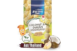 ‎KHAO SHONG KHAO SHONG - Erdnuss Crackers Kokosnuss & Durian - 1 x 75 g