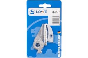 Original LÖWE Juego de piezas de repuesto 8.007 para tijeras de podar de yunque – Juego de 5 piezas de hoja de repuesto para yunque con geometría de bypass 8.104 8.107 8.109