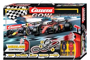 Carrera - 20062581 GO!!! Formula Free Racing (Wireless) Rennbahn-Set I Rennbahn mit lizensierten Slotcars | bis zu 2 Spieler | Für Kinder ab 6 Jahren & Erwachsene