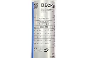 BECKER ANTRIEBE GMBH Markisen-/Rolladenmotor Becker Mechanischer Rohrmotor Rolladenantrieb 30 Nm R 30/17 C M