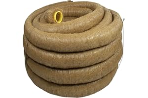 Doubleyou Geovlies & Baustoffe Tuyau de drainage DN 80 perforées avec Coco Filtre, Coco gainé, drainage – Doubl eyou geovlies & Matériaux de Construction® 20m