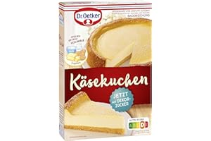 ‎DR. OETKER Dr. Oetker Käse Kuchen,8 x 570 g, Backmischung für Käsekuchen, einfaches & gelingsicheres Backen, Backmischung für Teig und Belag für einen Käsekuchen, vegetarisch