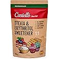 Castello since 1907 Stevia + Erythritol 1:1 Sweetener | 1g = 1g of sugar | 100% Natural Sugar Substitute - 0 Calories - 0 Glycemic Index - Keto and Paleo - 0 Net Carbohydrates - Non-GMO - 850 g