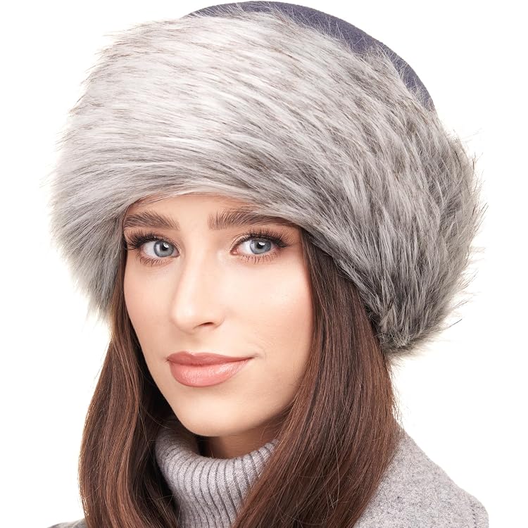 Bonnet Russe Femme En Fausse Fourrure - Doublure Polaire, Circonférence 56-65cm, Pour Hiver, Ski, Randonnée (plusieurs Couleurs) - 10