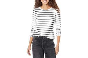 Amazon Essentials Koszulka Kobiety Classic-fit Long-sleeve Crewneck T-shirt (1 w zestawie)